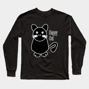 Happy cat Long Sleeve T-Shirt